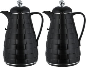 طقم ترامس لالوزا، 1 / 1 لتر، 2 قطعة، حافظة داخلية زجاج، غطاء ضغاط - اسود كروم product image 2