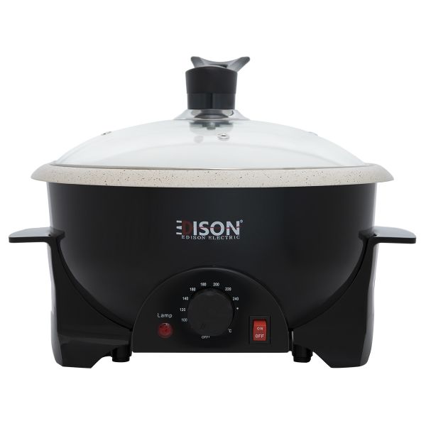 محمصة قهوة كهربائية إديسون، 800 واط، 750 جرام - اسود product image