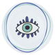 Al Saif Gallery porcelain serving plate, 26 cm, round, eye pattern - white product image 2