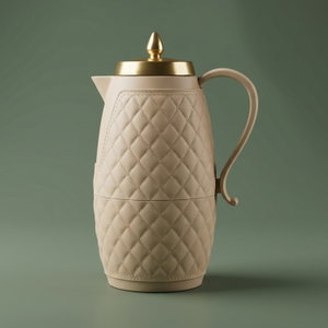 ترمس الُهنوُفُ تايملس، 1 لتر، حافظة داخلية زجاج حراري - بيج ذهبي product image