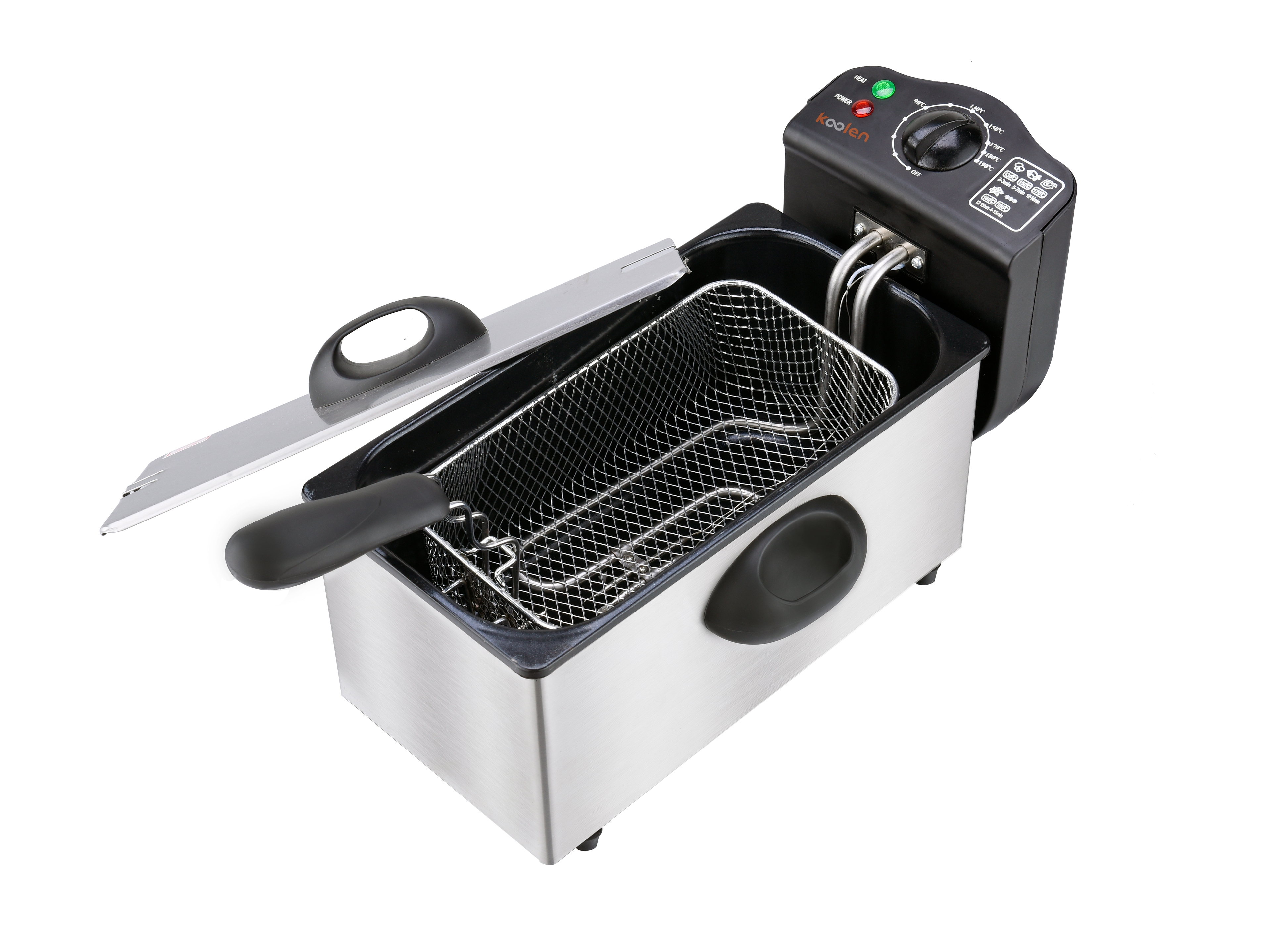 قلاية زيت الكهربائية كولن، 2000 واط، 3 لتر، 816102004 - فضي product image