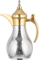 Al Saif Gallery Haila Thermos Set, 2 pieces, 1.2/1.2 liter, stainless steel inner container, embossed, gold-silver mouth product image 3