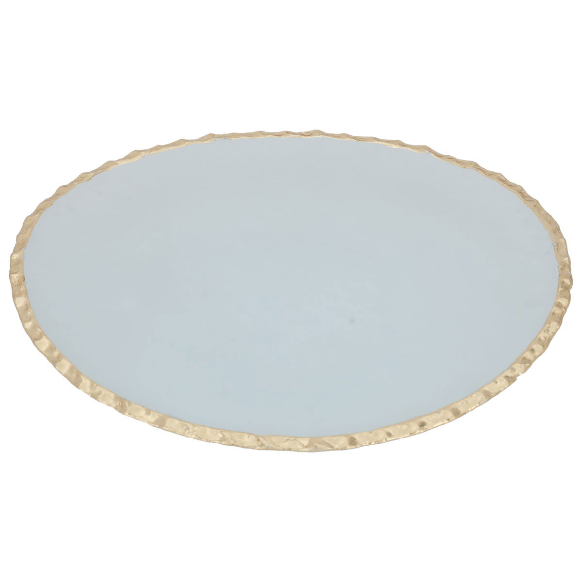 Al Saif Gallery glass sweet dish, 27 x 22 x 35 cm, gold rim - transparent product image