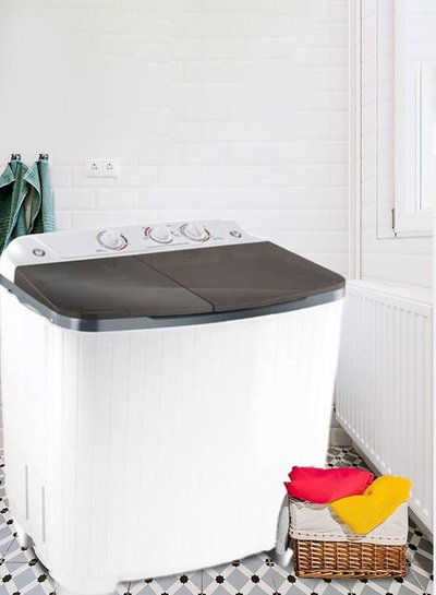 غسالة نصف اوتوماتيك فريش، 5 كجم، حوضين، تحميل علوي، FRW-700 - ابيض product image 3