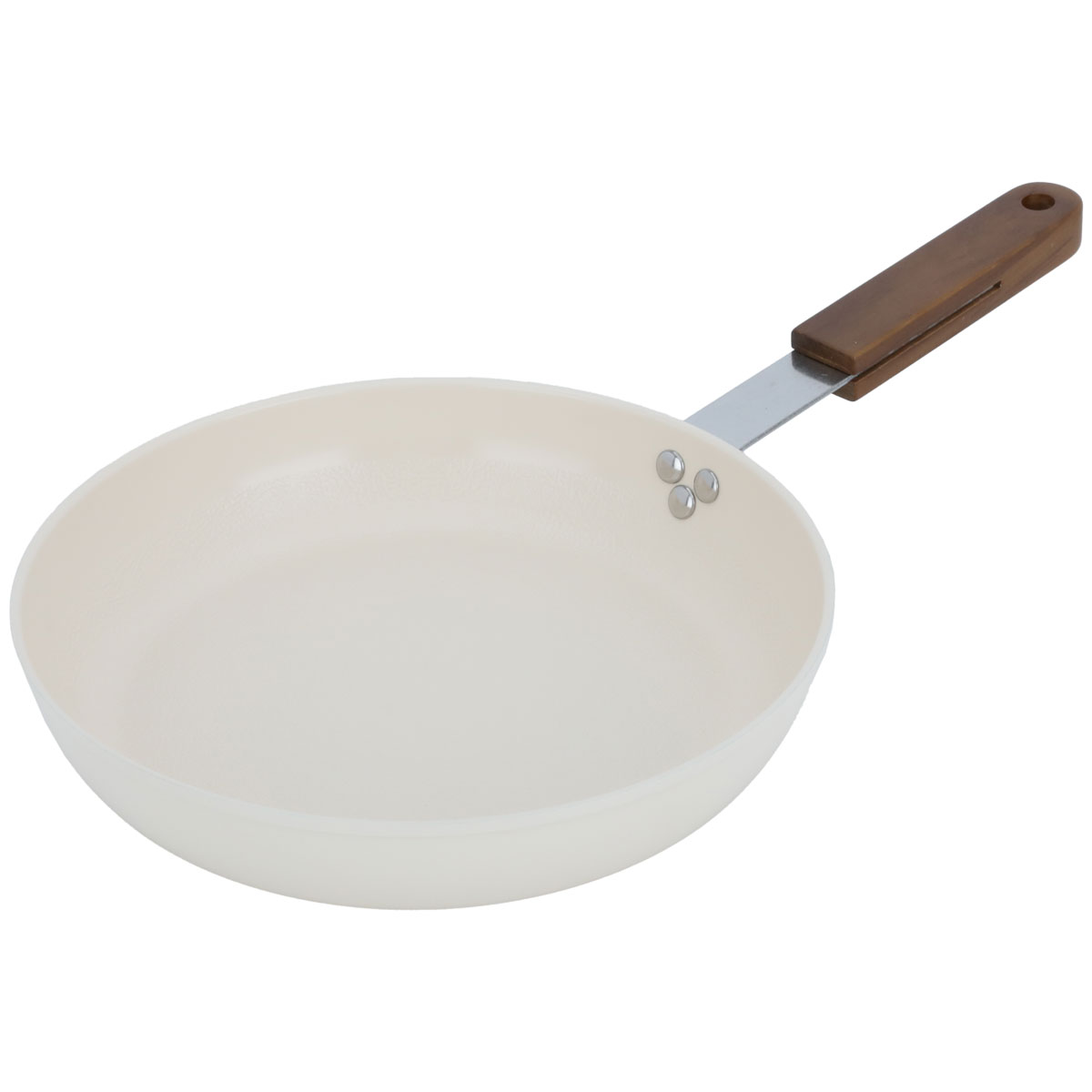 Tornado Ceramic Frying Pan, 24 cm, Wooden Handle - Beige product image