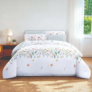 طقم لحاف سمر لاند قطن، 240x260 سم، نفرين، 6 قطع - ابيض product image
