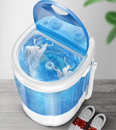 غسالة ملابس وأحذية 2×1 دي ال سي، 4.8 كجم، DLC-37155 - ابيض ازرق product image 5