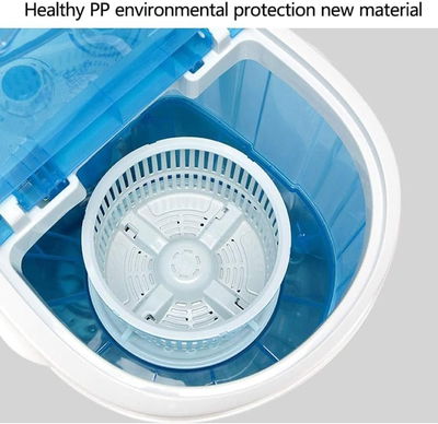 غسالة ملابس وأحذية 2×1 دي ال سي، 4.8 كجم، DLC-37155 - ابيض ازرق product image 2