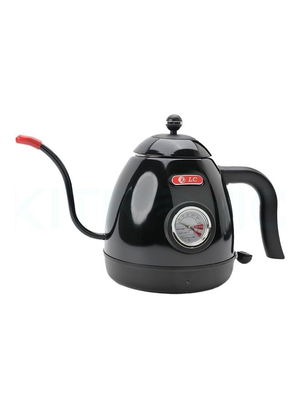 جهاز تحضير القهوة المختصة دي ال سي، 1000 واط، 800 مل، 4 قطع، مقياس حرارة، DLC-KT5135B - اسود شفاف product image 2