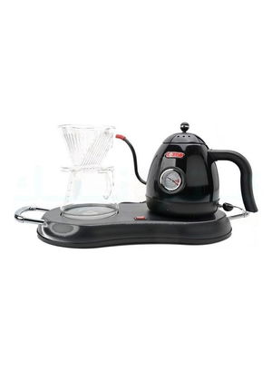 جهاز تحضير القهوة المختصة دي ال سي، 1000 واط، 800 مل، 4 قطع، مقياس حرارة، DLC-KT5135B - اسود شفاف product image