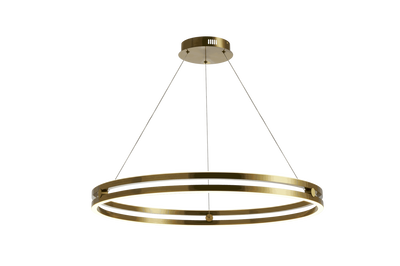 Meshkati Modern circular chandelier, 3000 Kelvin, 55 Watt, acrylic aluminum, LED - gold product image 2