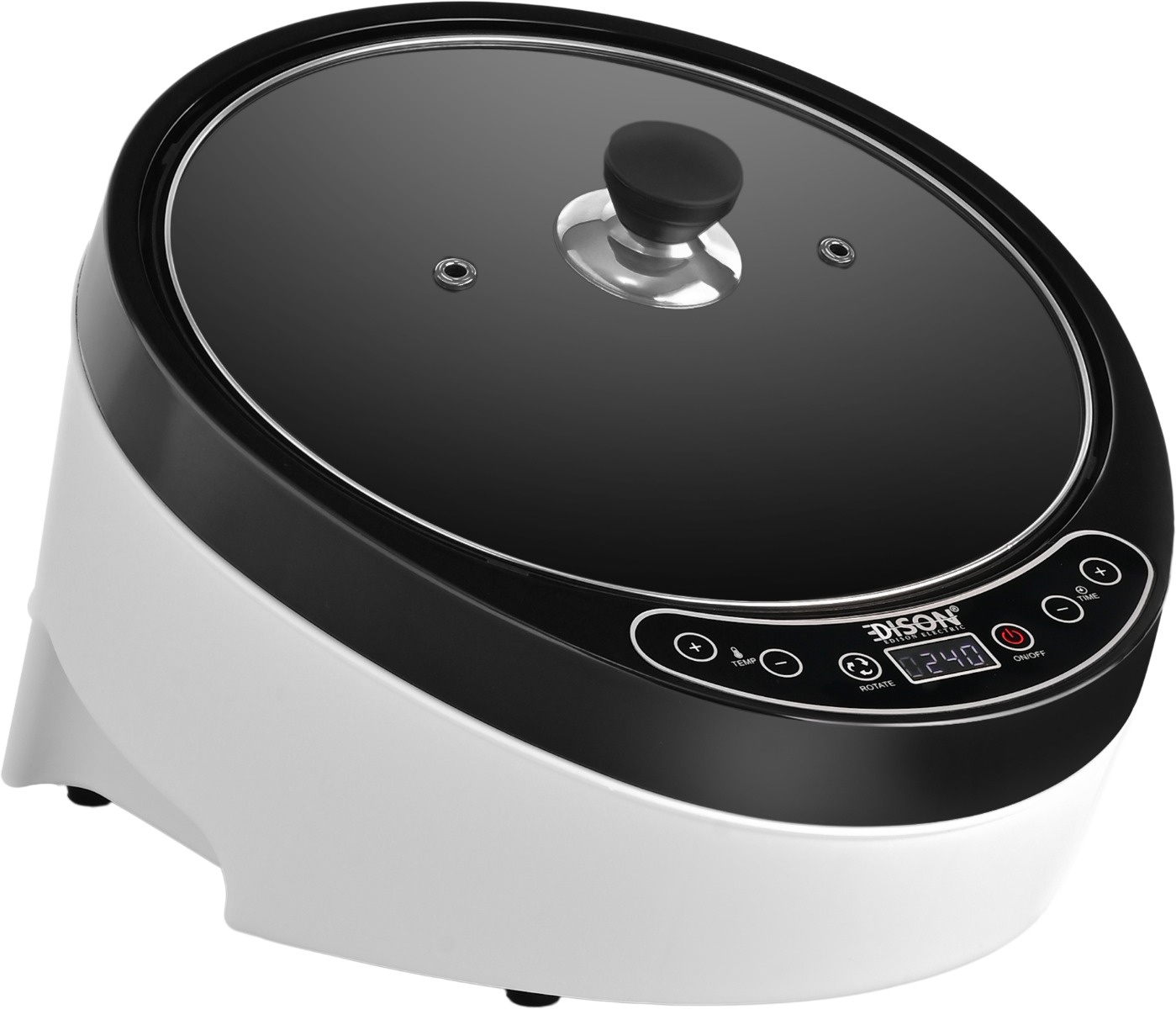 Edison ZS-204E Digital Coffee Roaster, 1200 Watt, 800 gm  - White Black product image