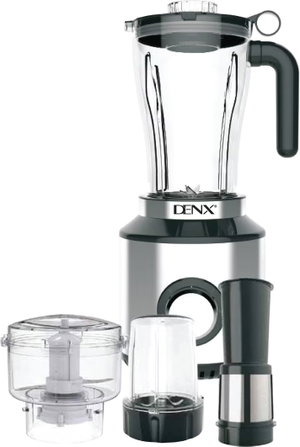 خلاط فواكه كهربائي 6×1 دينكس، 600 واط، 2 لتر، DX3234 - فضي اسود product image