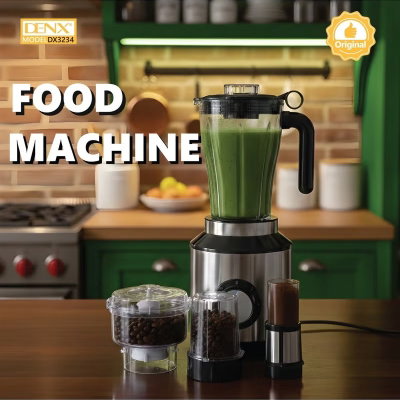 خلاط فواكه كهربائي 6×1 دينكس، 600 واط، 2 لتر، DX3234 - فضي اسود product image 6
