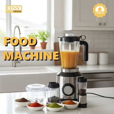 خلاط فواكه كهربائي 6×1 دينكس، 600 واط، 2 لتر، DX3234 - فضي اسود product image 5