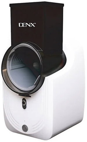 Denx DX3430 Electric Vegetable Chopper, 3 Double Blades, 50W - White Black product image
