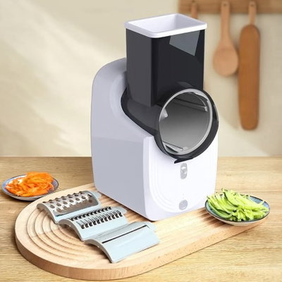 Denx DX3430 Electric Vegetable Chopper, 3 Double Blades, 50W - White Black product image 5