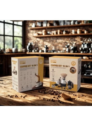 Denx DX4205 15-in-1 Drip Coffee Set, Storage Bag, 15 Pieces - Multicolor product image 2