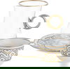 AlSaif Gallery Glass and Porcelain Cup Set, 60/120 ml, 24 Pieces - White Clear product image 1