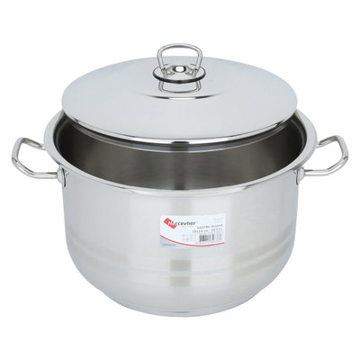 Al Saif Gallery steel pot, 28 x 18 cm, Turkish - silver product image 2