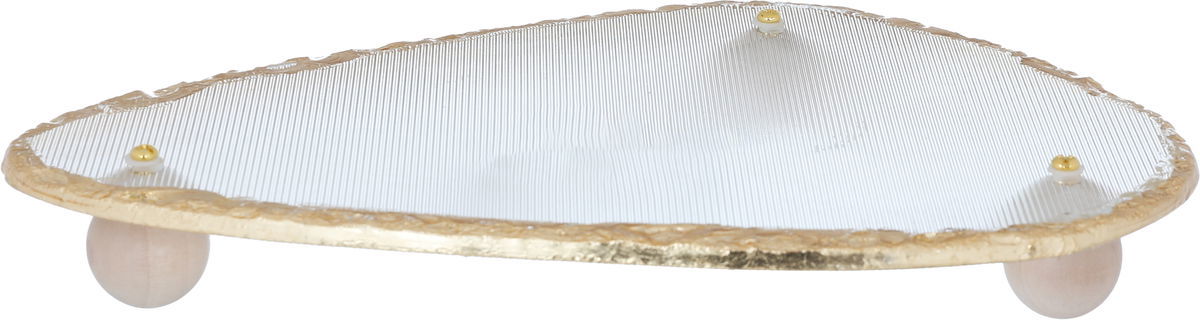 ستاند تقديم زجاج السيف غاليري، 27×17.5×3.5 سم، ارجل خشب - شفاف product image 2