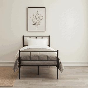 سرير حديد، 40×90×190 سم - أسود product image