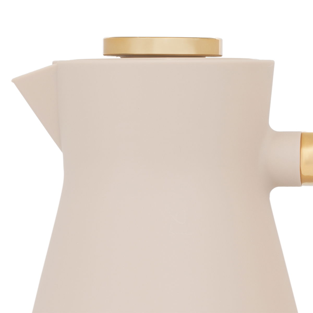 Everest Amada Thermos, 1 liter, golden handle, thermal glass inner shell, plastic outer shell - light brown product image 2