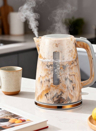 غلاية مياة كهربائية كولن، 2200 واط، 1.7 لتر، 800102039 - رخامي برتقالي product image 4