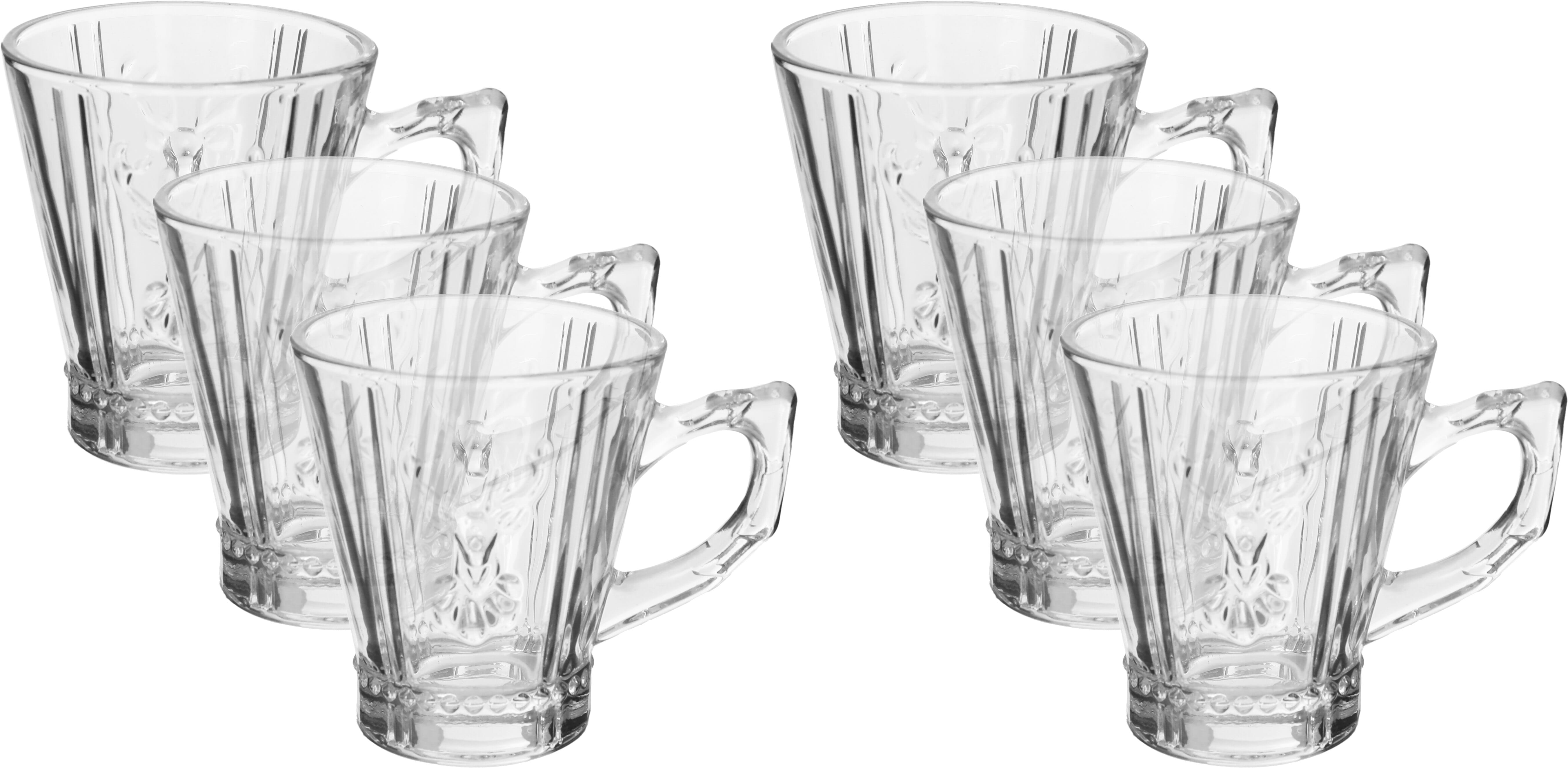 Al Saif Gallery glass tea set, 6 pieces - clear product image