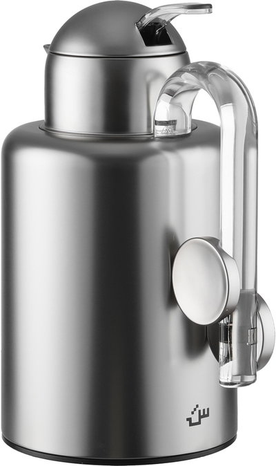 AlAl Saif Gallery Ikram Thermos Set, 1/1.5 Liter, Glass Inner Material, Transparent Handle - Silver product image 4
