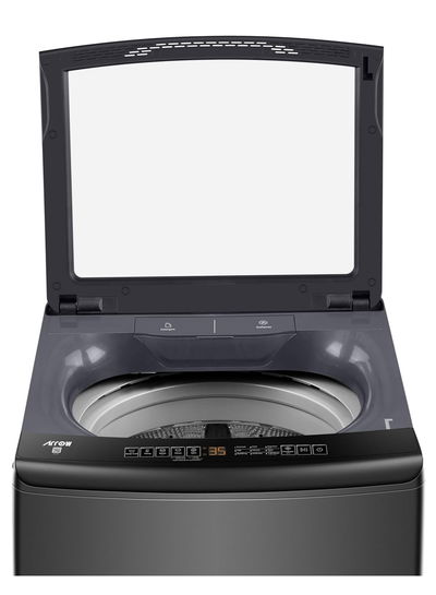 Arrow RO-15TLH Top-Loading Automatic Washing Machine, 14 kg, 9 Programs, 700 RPM, LED Display - Black product image 5