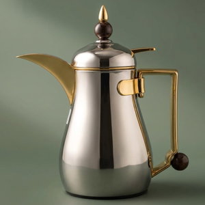 Al Saif Gallery Crystal Thermos, 0.35 litres, thermal glass inner container, steel outer shell - silver product image
