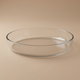 صينية طهي زجاج بايركس، 30×21×6 سم، دائري - شفاف product image 1