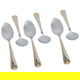 Al Saif Gallery steel spoon set, 6 pieces, engraved - silver product image 2