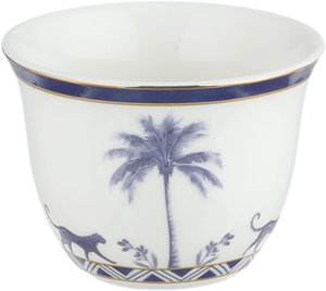 طقم فناجين قهوة سعودي بورسلان السيف غاليري، 12 قطعة - أبيض أزرق product image 2