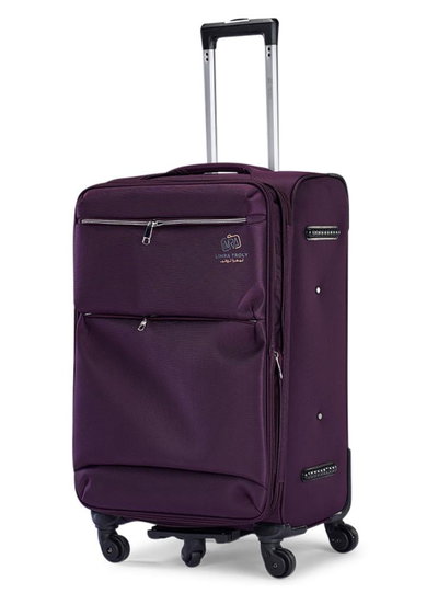 طقم شنط سفر قماش ليمرا، 3 مقاسات، 4 عجلات، حركة بزاوية 360 درجة، LMA-1003-1 - بنفسجي product image 4