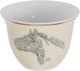 Al Saif Gallery Arabic coffee cups set, 12 pieces, 90 ml, horse pattern - beige product image 3