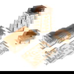 طقم مبخرة خشب، 30x16x12.5 سم، 3 قطع - بيج بني product image 2