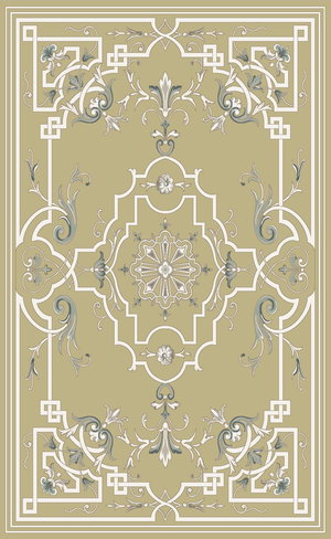 سجادة فرانسيا بوليستر القفاري، 5×3 متر - ذهبي product image