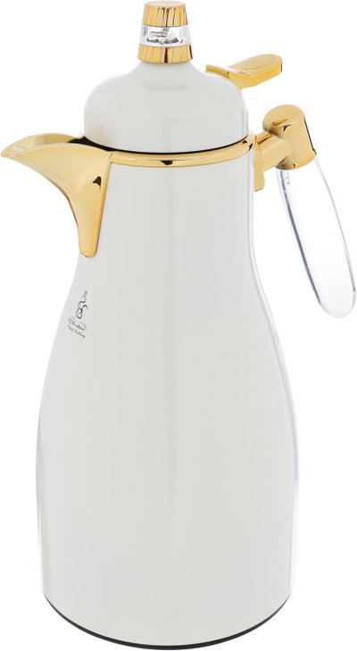 Alsaif Gallery Falwah Thermos Set, 2 Pieces, 1/1 Liter, Glass inner container, Stainless Steel Body - Pearl product image 8