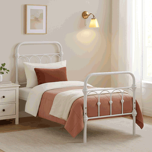 سرير حديد، 35×80×170 سم - أبيض product image