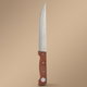 Steel knife with wooden handle, 7 inches, Japanese - brown product image 1