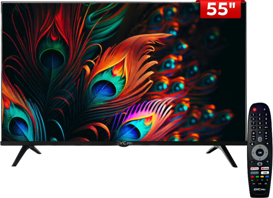 GVC Pro GVC-55GOG900 Smart TV, 55 Inch, QLED, 4K, UHD, Magic Mouse Remote, Google TV - Black product image 4