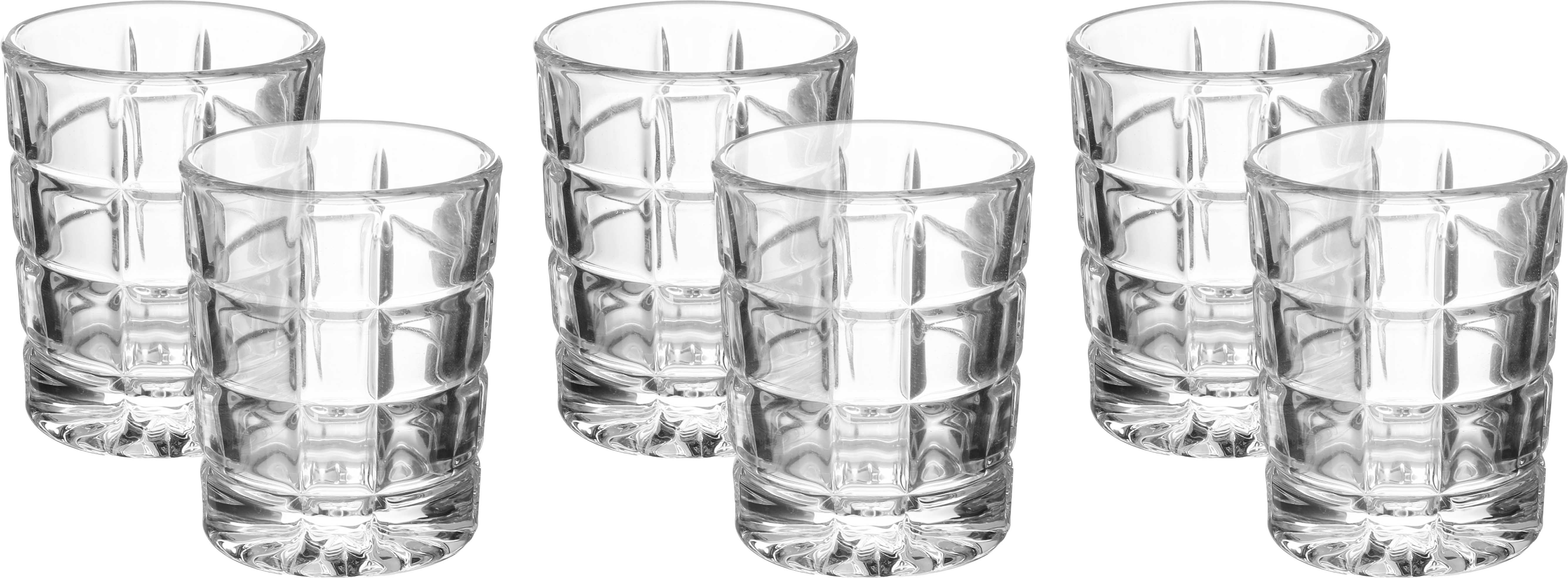 طقم كاسات زجاج السيف غاليري ماكس، 100 مل، 6 قطع - شفاف product image 1