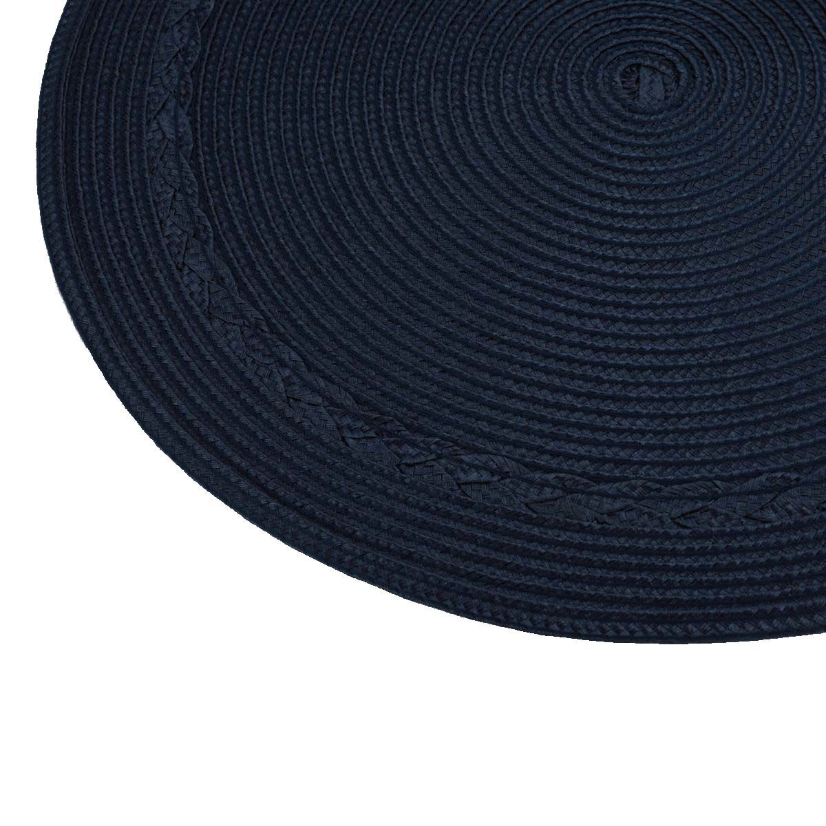 مفرش طاولة قماش السيف غاليري، 38×45 سم، دائري - كحلي product image 4