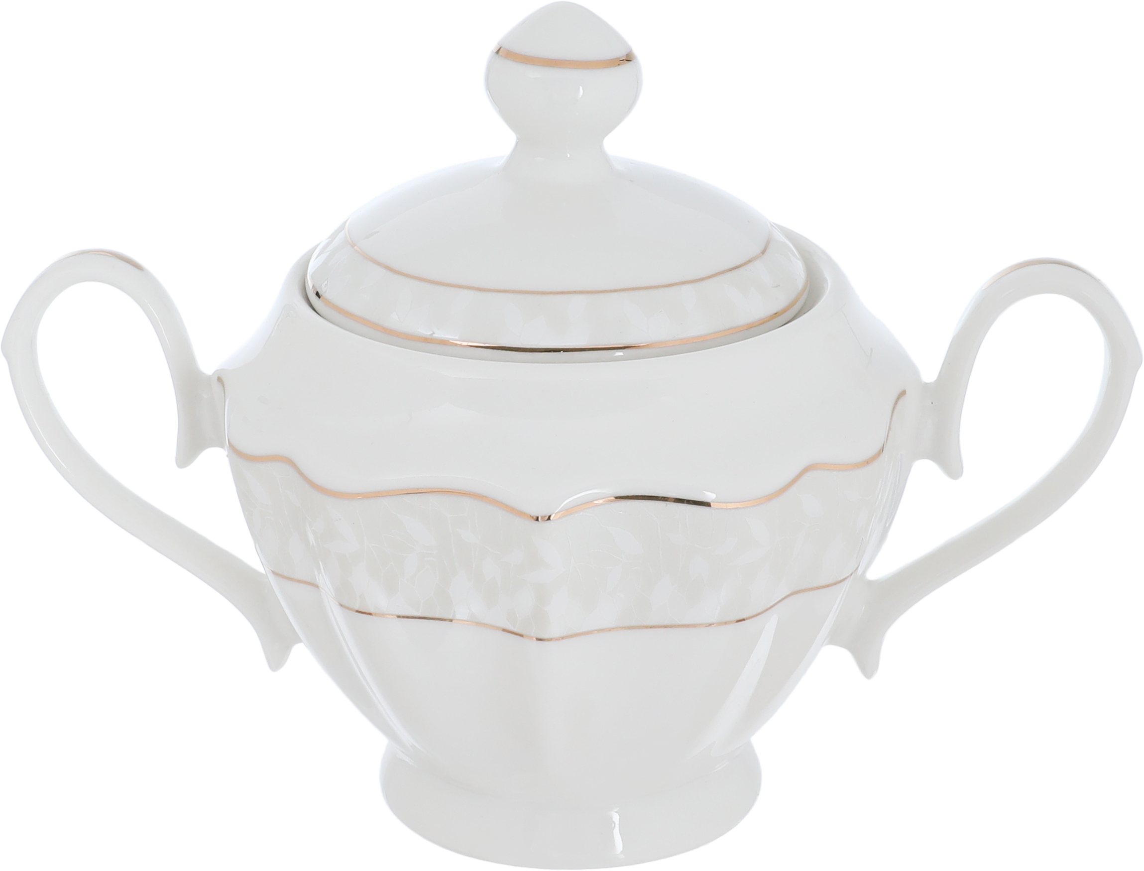 طقم سفرة بورسلان فيكتوريا السيف غاليري، 166 قطعة، منقوش، خط ذهبي - أبيض product image 4
