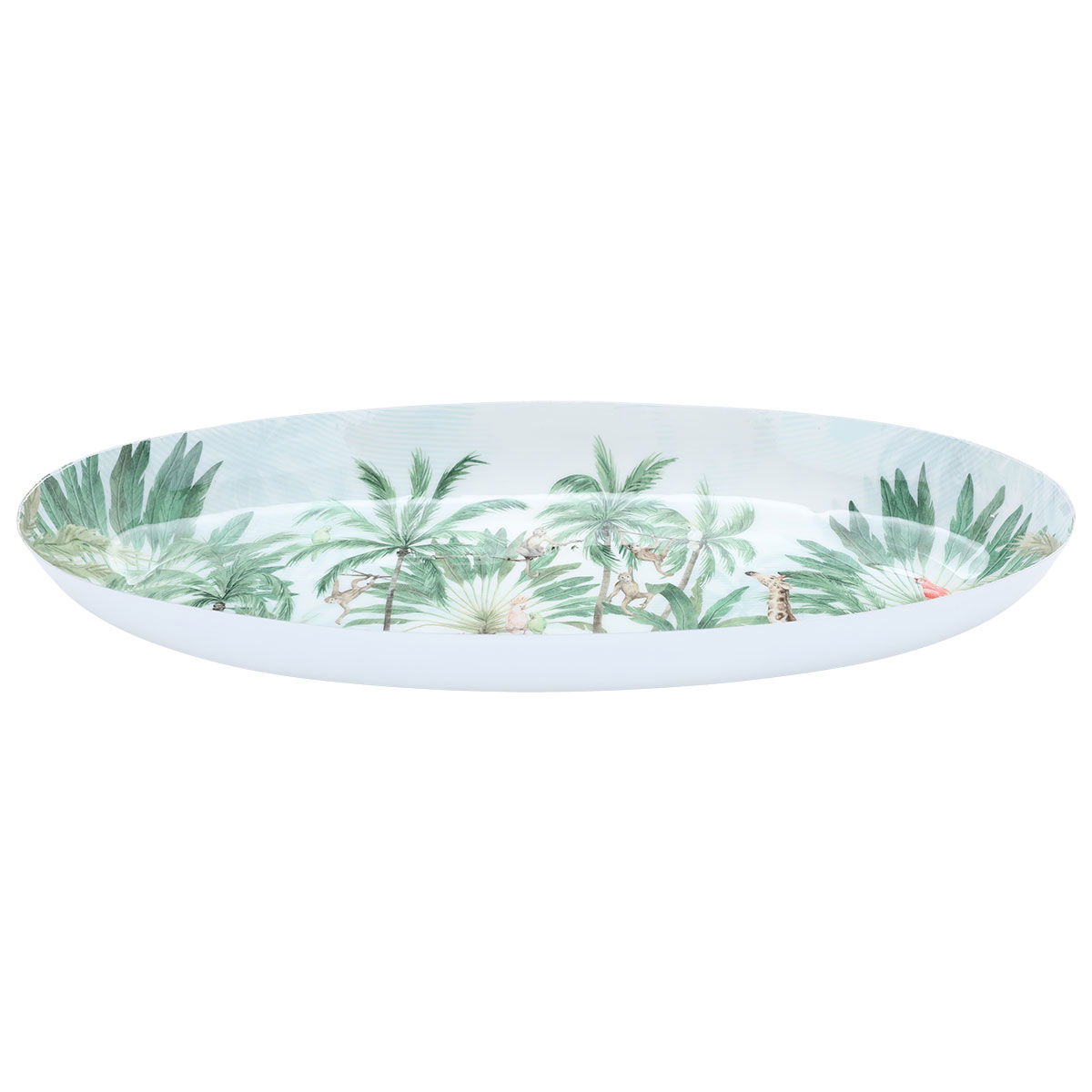 Al Saif Gallery porcelain dessert serving dish, 40.5X20X4 cm, oval - green product image