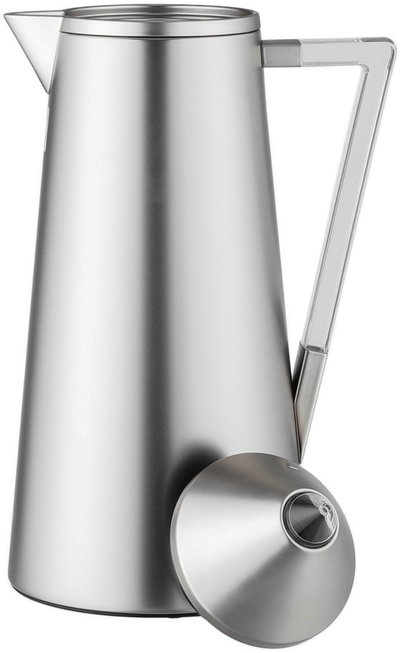 Al Saif Gallery Al Dana Thermos Set, 2 Pieces, 0.7/1 Liter, Glass Inner Material, Transparent Handle, Press Lid - Silver product image 6
