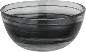 طقم تقديم سفرة زجاج زوجي هاند، 18 قطعة - رمادي شفاف product image 2