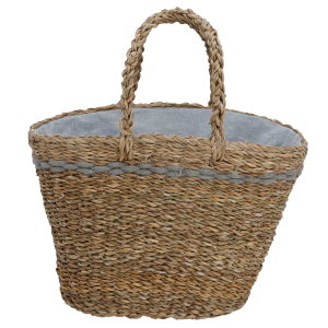Al Saif Gallery wicker thermos bag, 44 x 28 cm - grey-brown product image 2